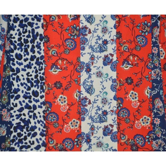 Zac & Rachel Women's Floral V-Neck Pullover Lightweight Blouse Plus Size 3X - Picture 7 of 10